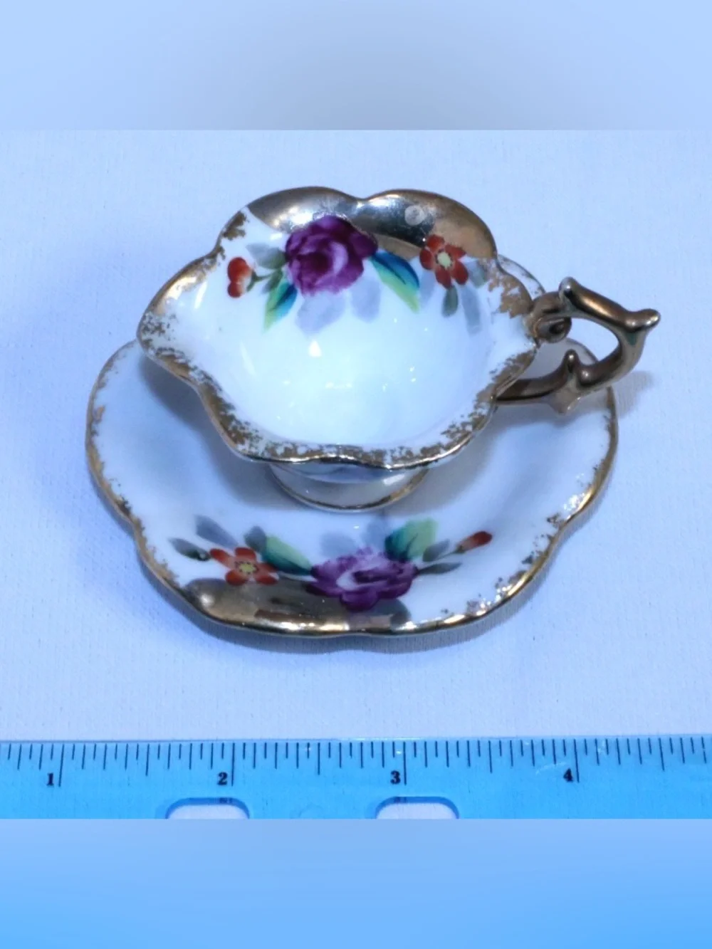 Vintage Japan Porcelain Demitasse and Saucer Set